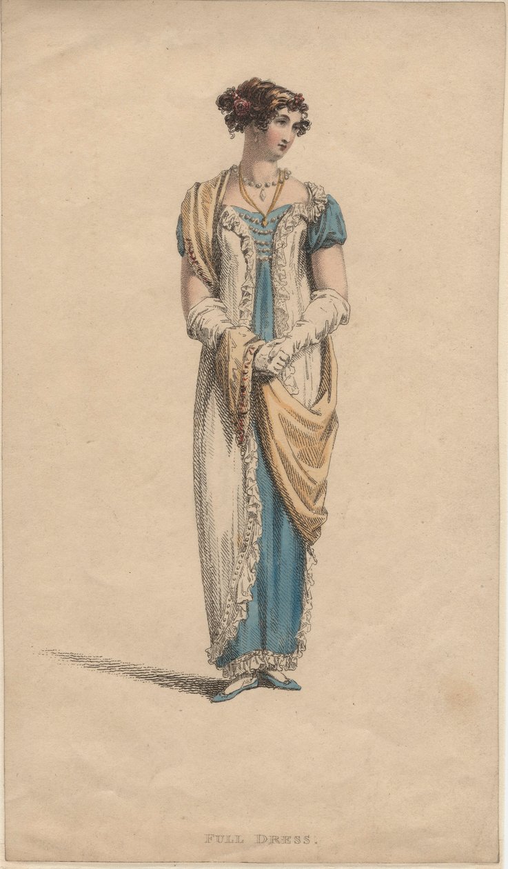 Hel kjole, 1817 af English School
