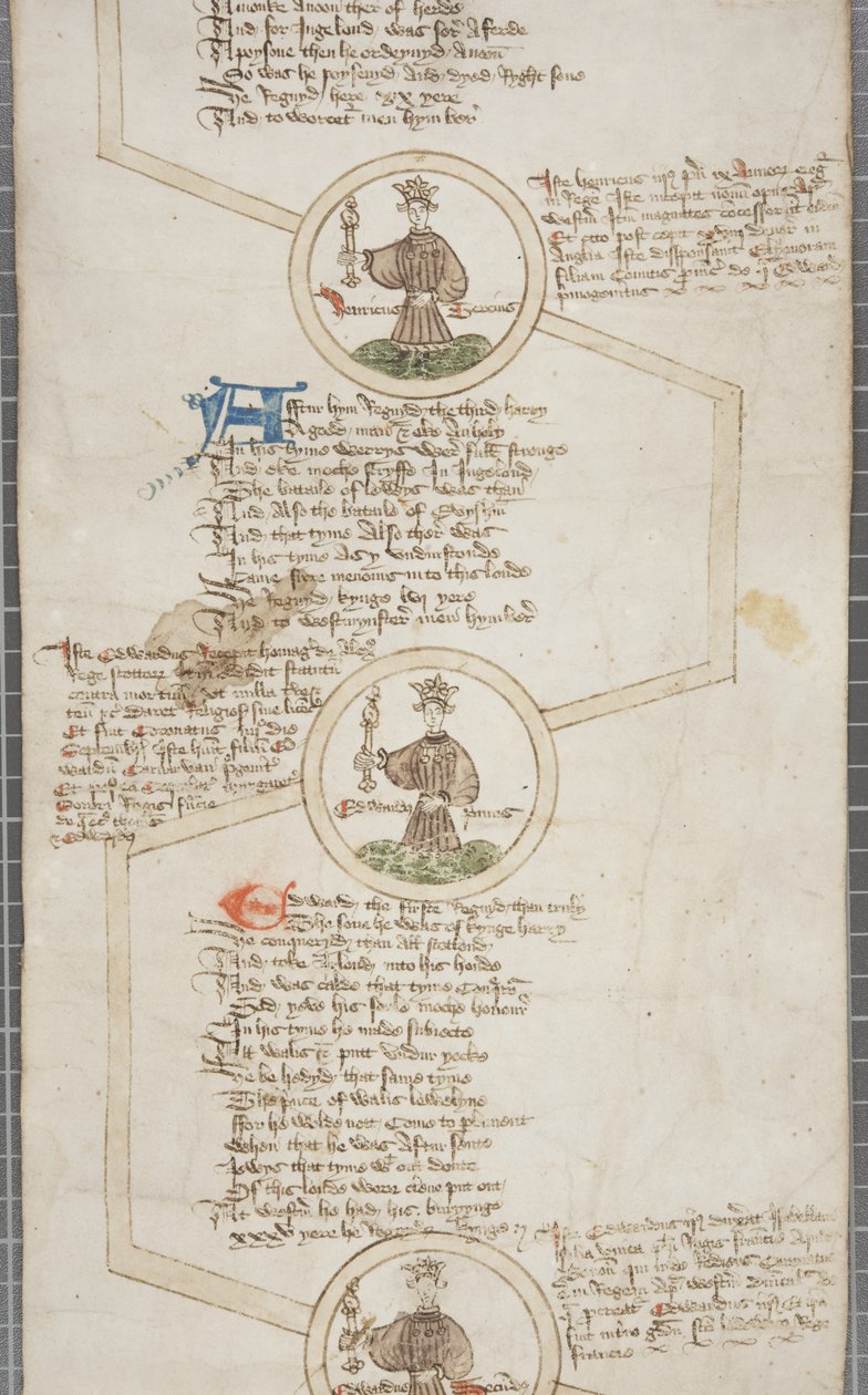 Slægtsbog over Englands konger, ca. 1440-79 af English School