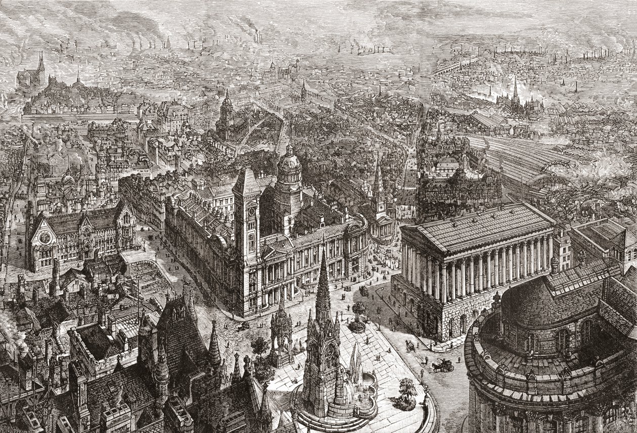 Generelt billede af Birmingham, West Midlands, England af English School