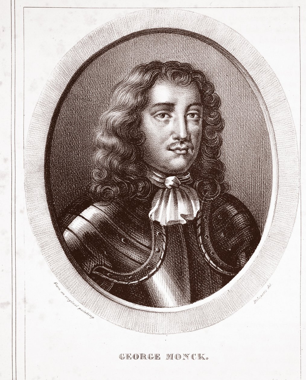 George Monck, tilskrevet Delavera, indgraveret af de Ducarme af English School