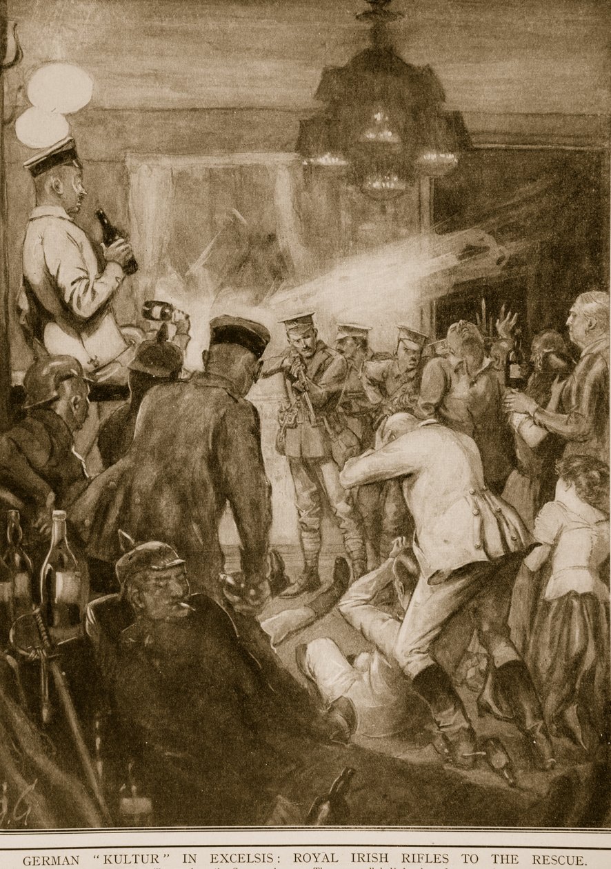 Tysk Kultur in Excelsis: Royal Irish Rifles til undsætning, 1914-19 af English School