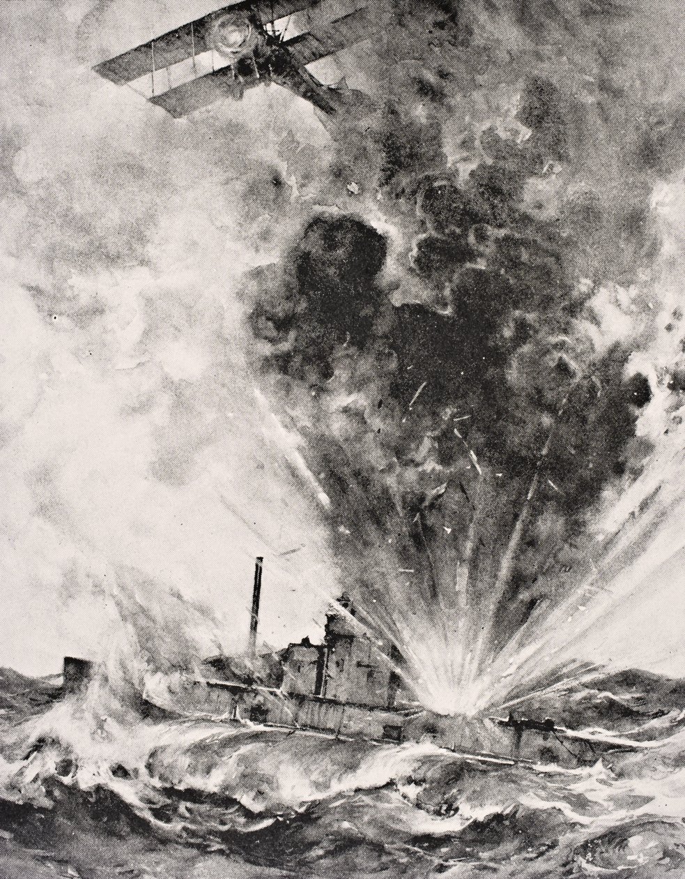 Tysk ubåd bombede og sænkede den 26. august 1915 fra 