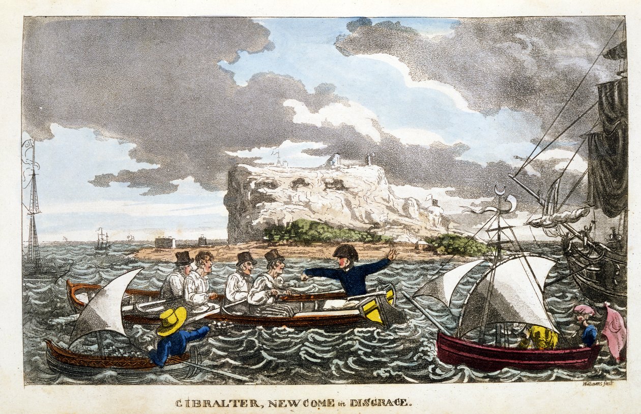 Gibraltar: Newcome in Disgrace-plade fra 