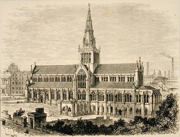 Glasgow Cathedral i c.1880, fra 