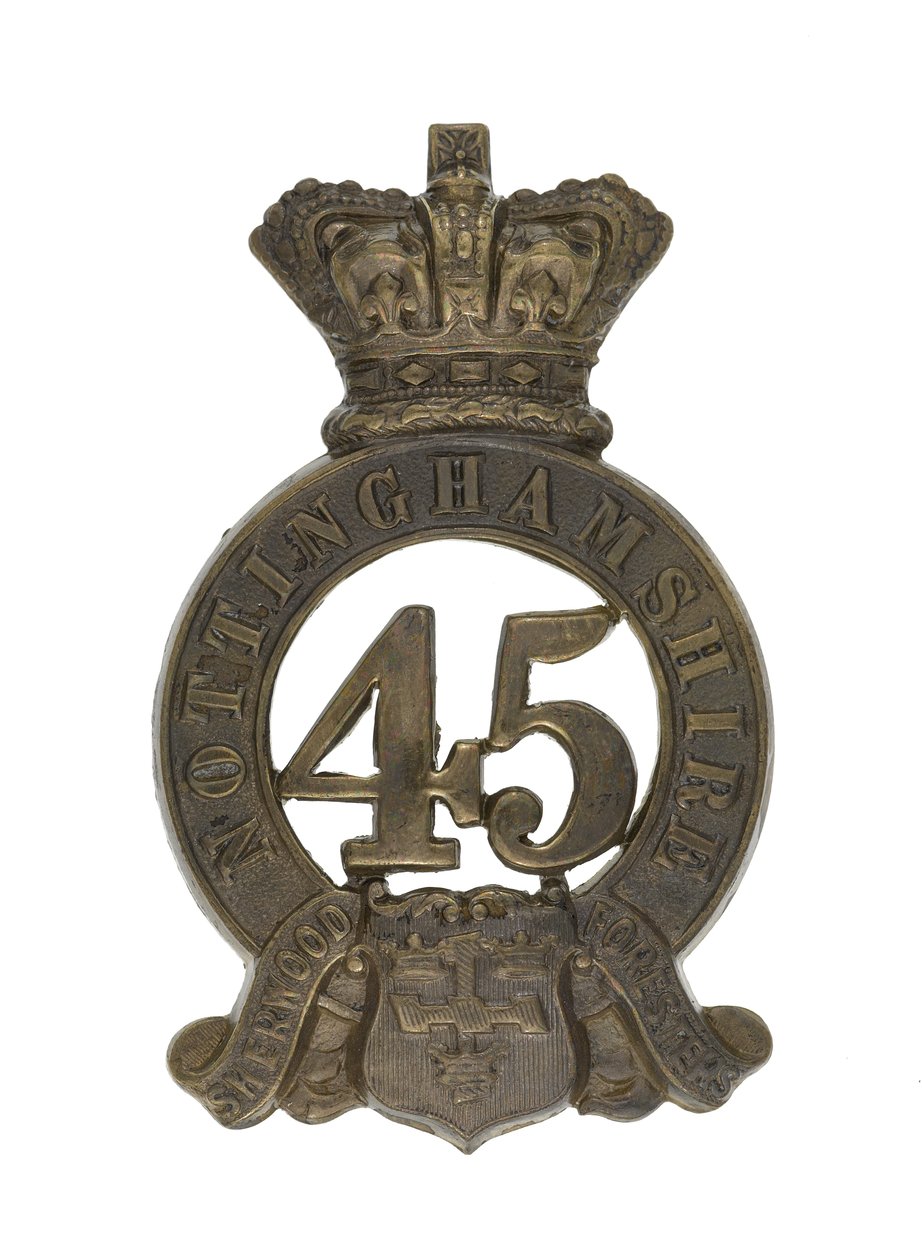 Glengarry-emblem, ca. 1874-81 (forgyldt metal) af English School