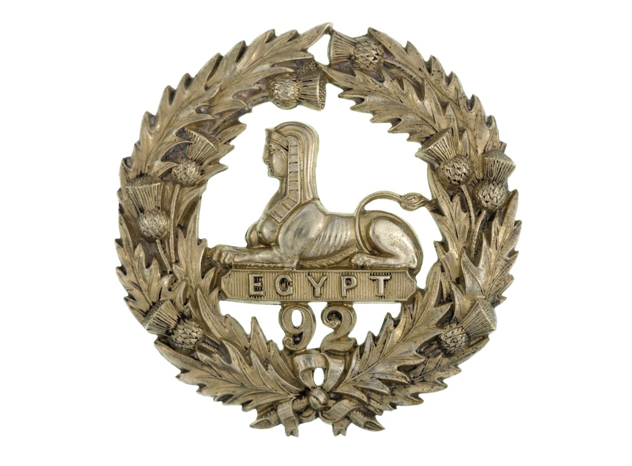 Glengarry badge, ca. 1874-81 (hvidt metal) af English School