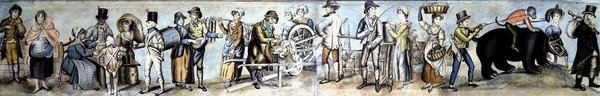 Going to the Fair, ca. 1815 (akvarel og gouache på papir) af English School
