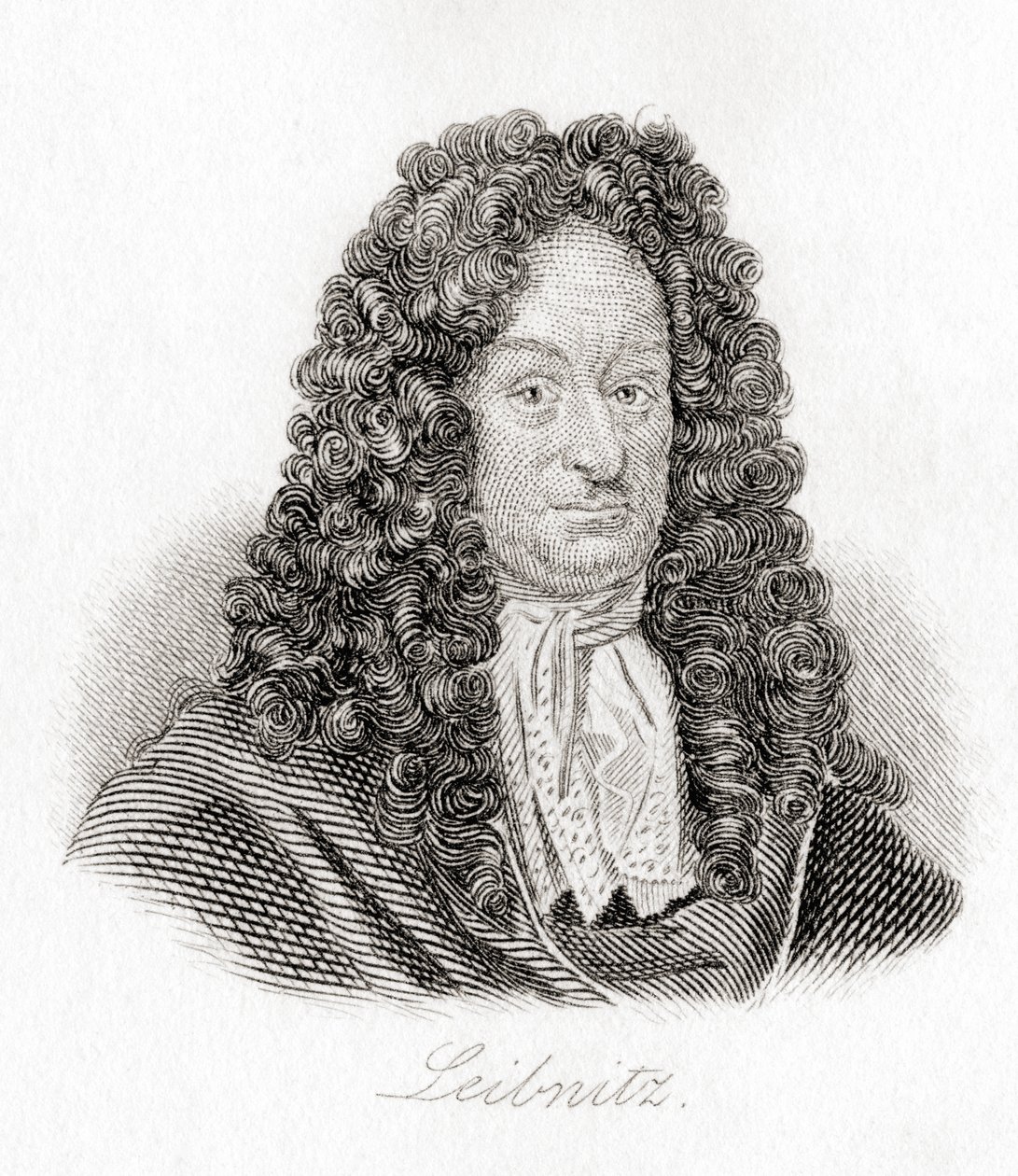 Gottfried Wilhelm af Leibniz af English School