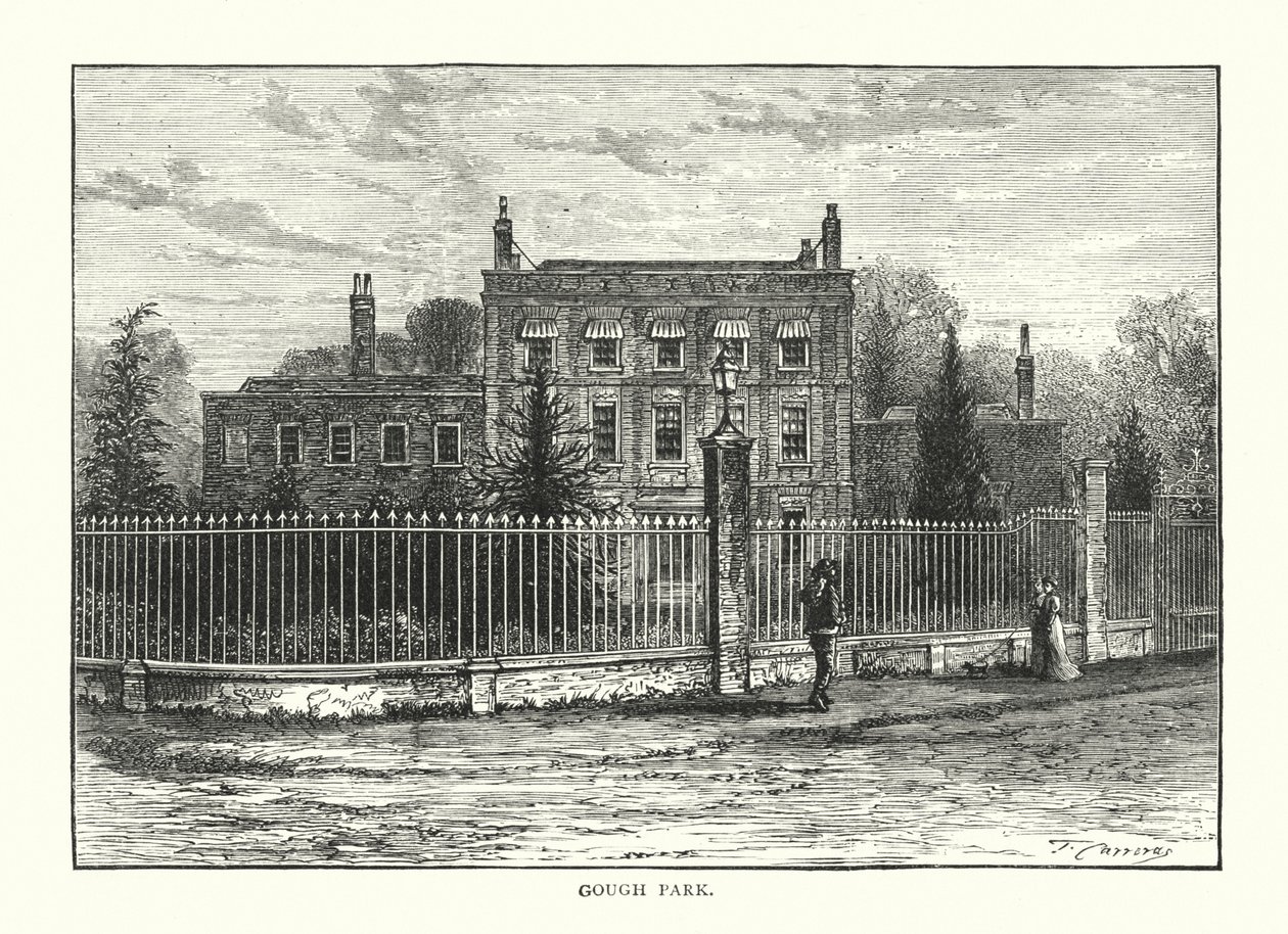 Gough Park (gravering) af English School