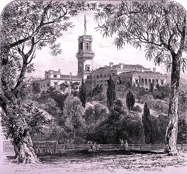 Government House, Melbourne, Australien, fra 