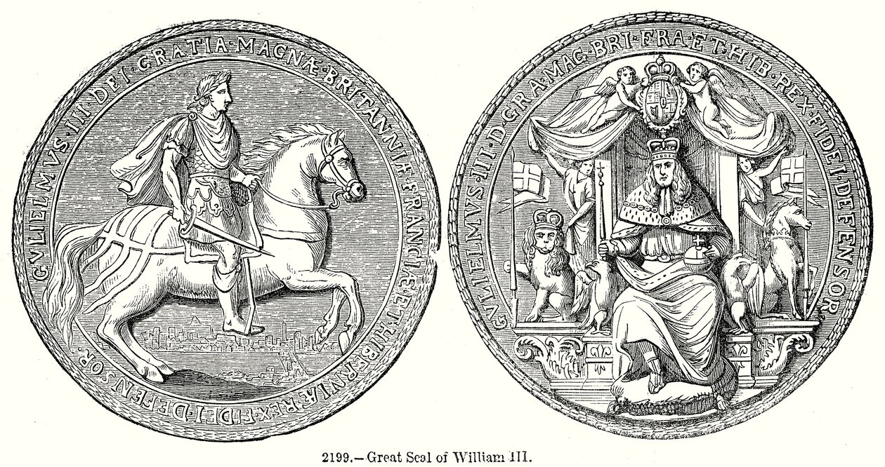 Great Deal af William III (gravering) af English School