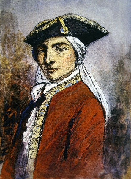 Guy Johnson (pastel på papir) af English School