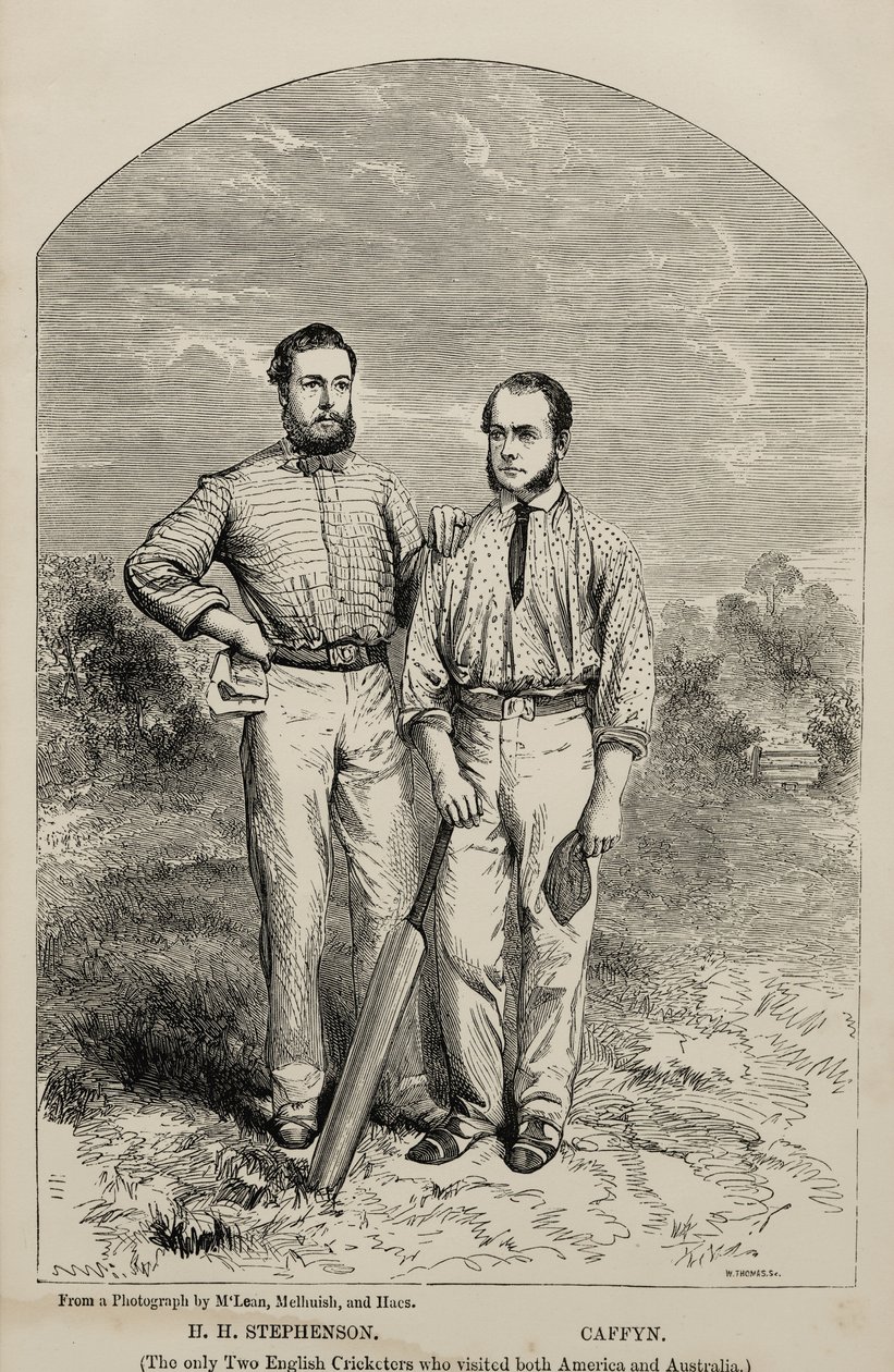 H.H. Stephenson og William Caffyn (tryk) af English School