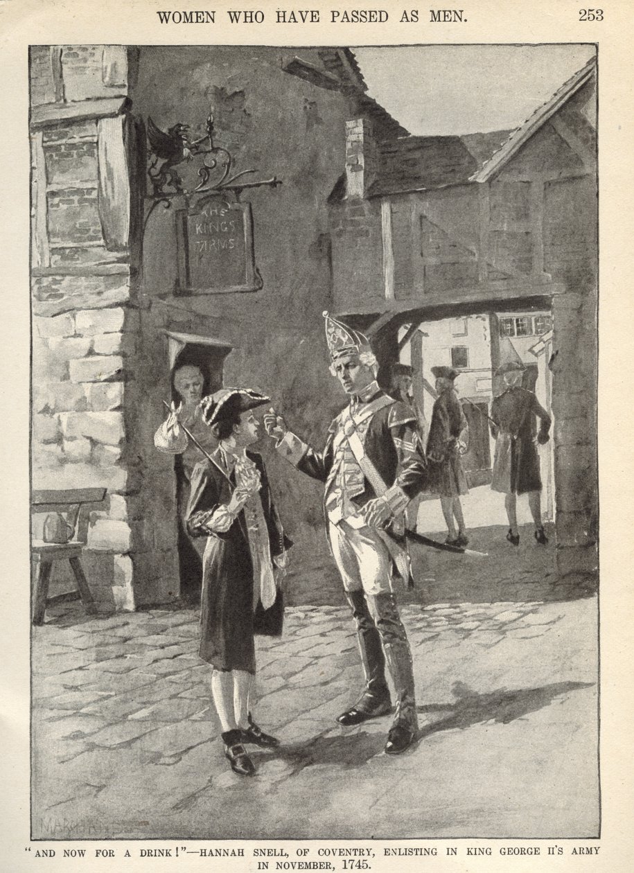Hannah Snell, melder sig til King George II