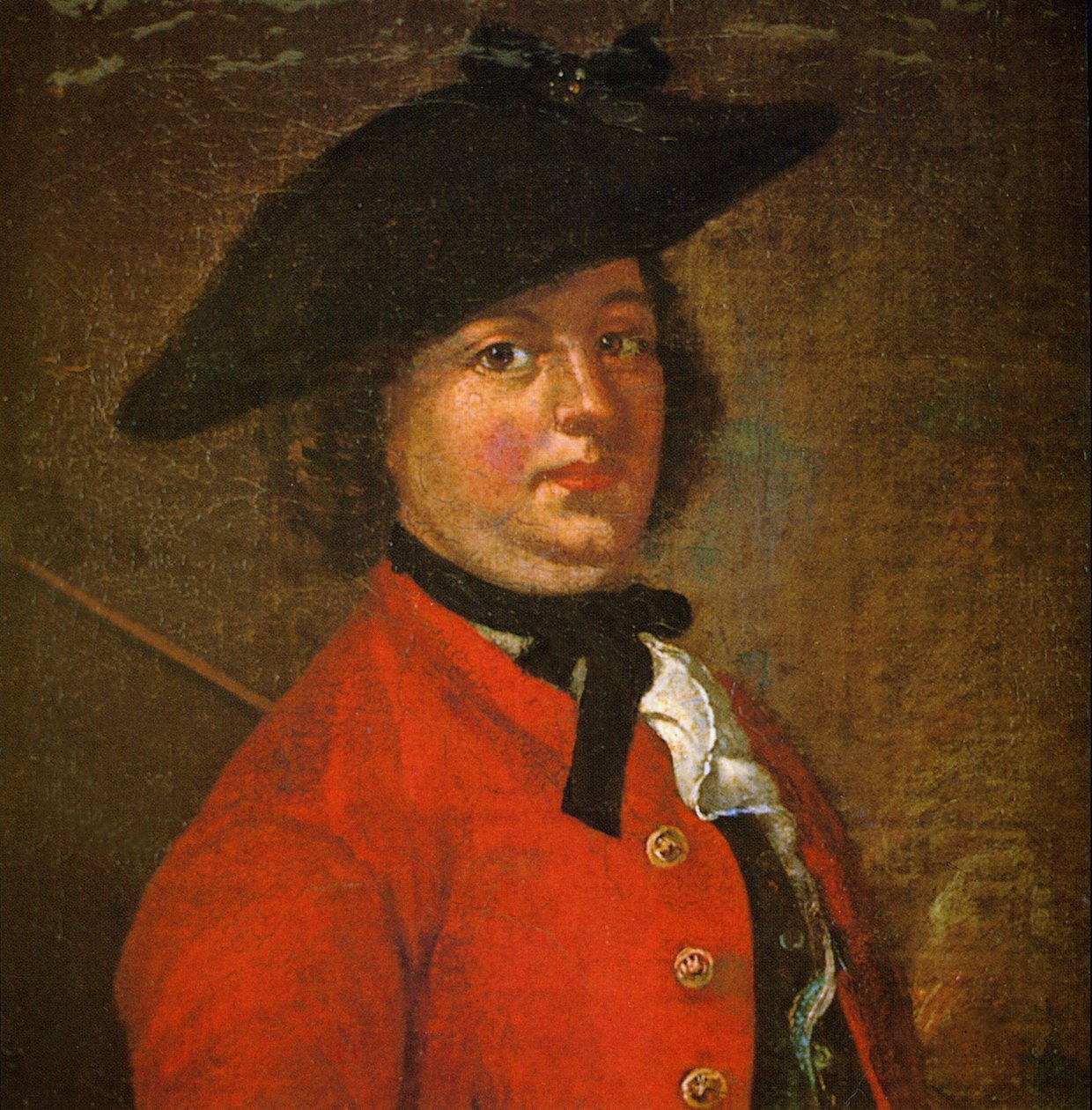Hannah Snell, den kvindelige soldat (farve litho) af English School