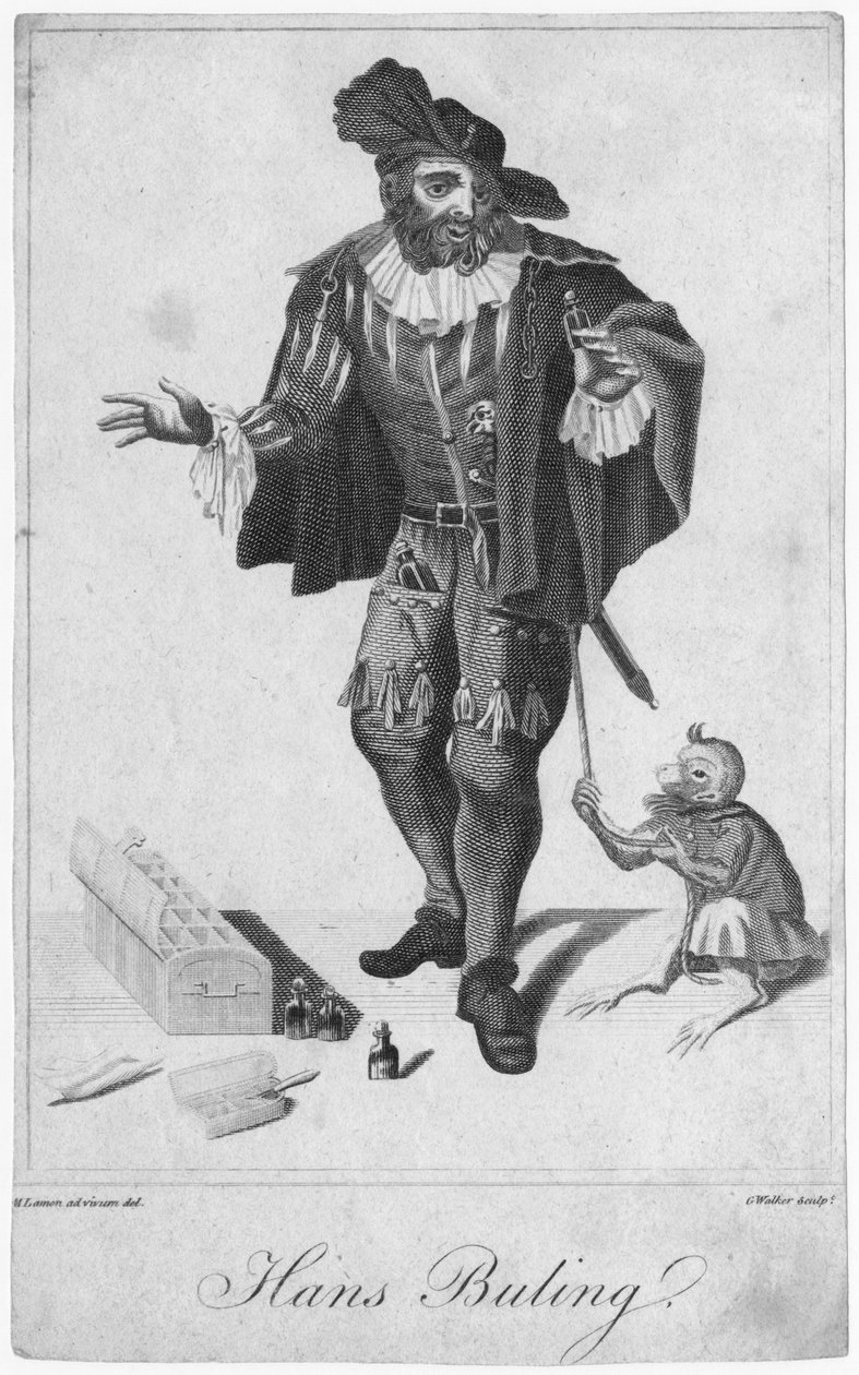 Hans Buling, graveret af G. Walker (1800-tallet) efter en tegning af M. Lamon (1800-tallet) begyndelsen af det 19. århundrede af English School