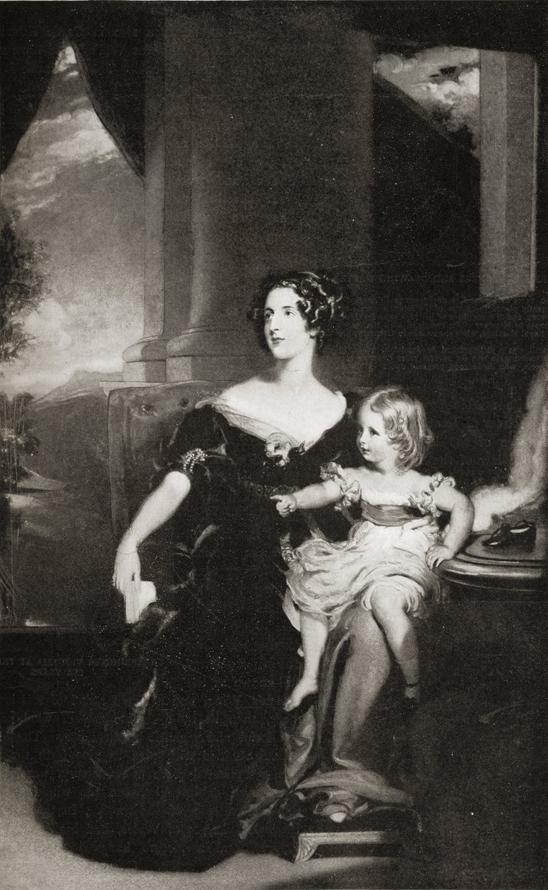 Harriet hertuginde af Sutherland (1806-68) af English School
