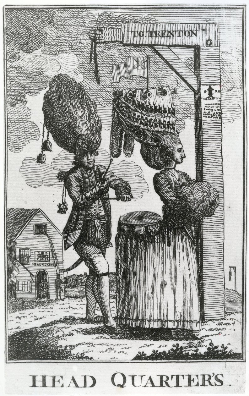 Hovedkvarteret, 1777 af English School