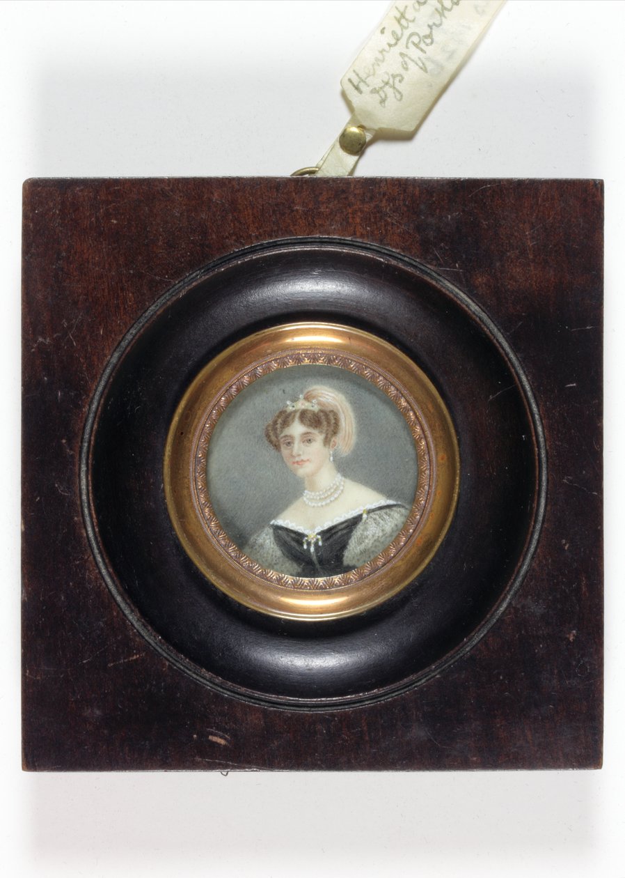 Henrietta Scott, Marchionesse af Titchfield, senere hertuginde af Portland (emalje) af English School