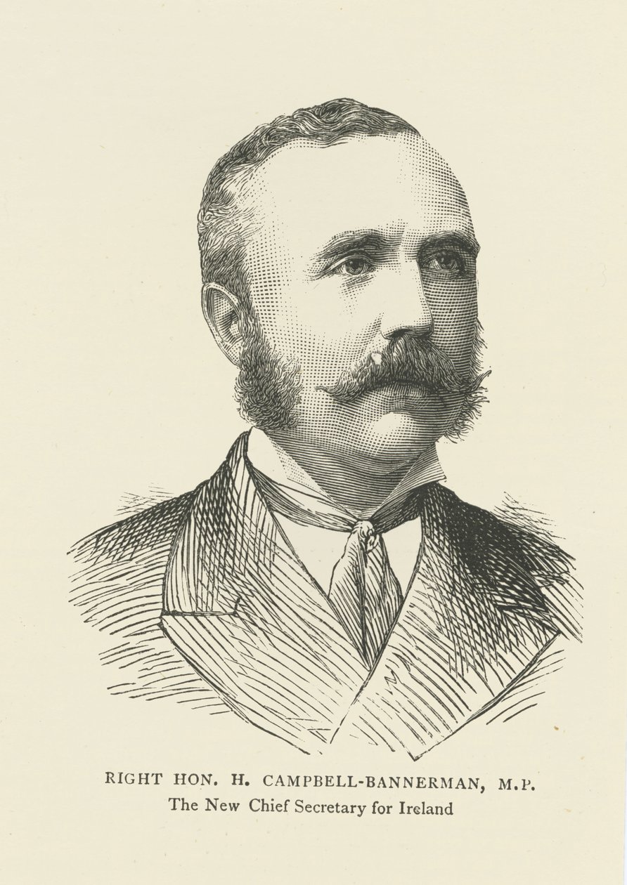 Henry Campbell-Bannerman som Chief Secretary for Irland (gravering) af English School