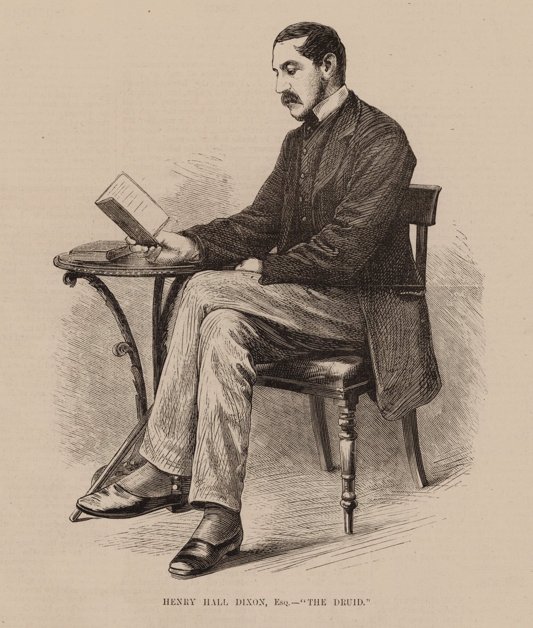 Henry Hall Dixon, Esq "Druiden" (kobberstik) af English School