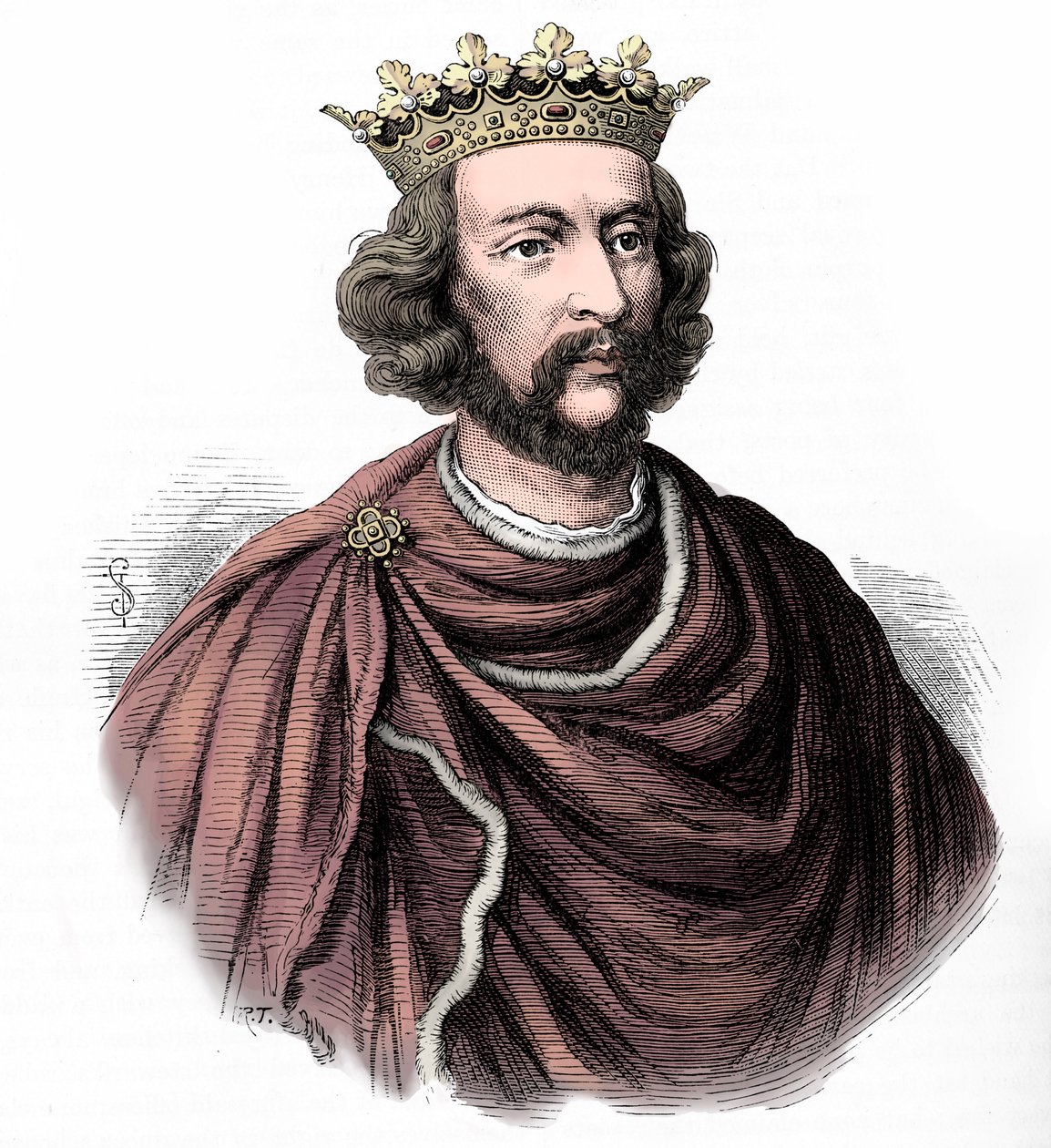 Henrik III af England, illustration fra 