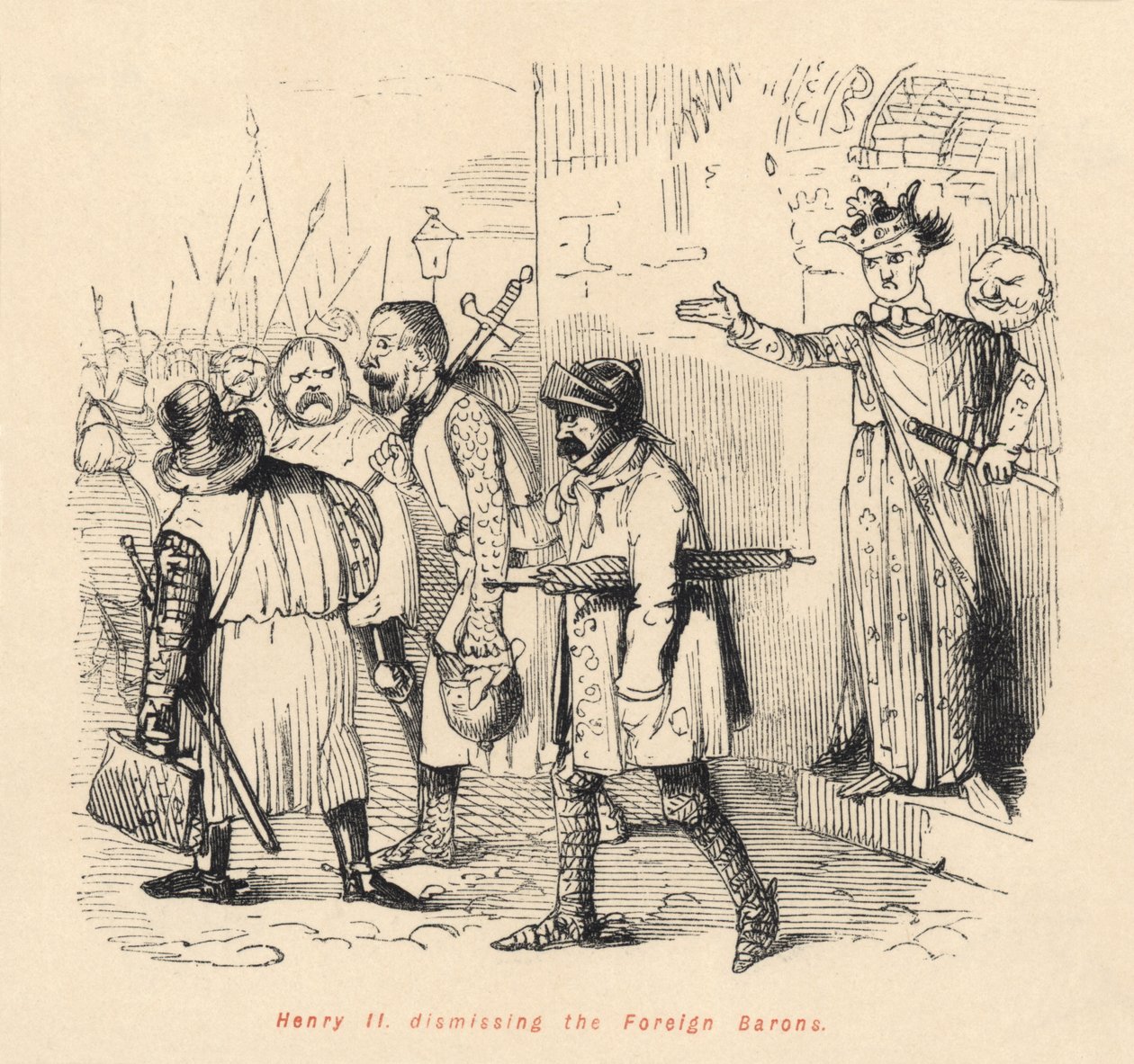 Henrik II (1133-89) afskedigede de udenlandske baroner af English School