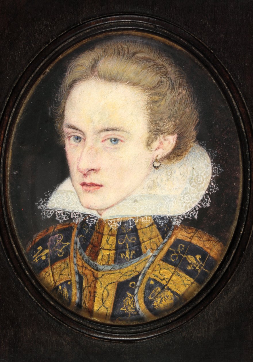 Henry Prince of Wales (akvarel på vellum) af English School