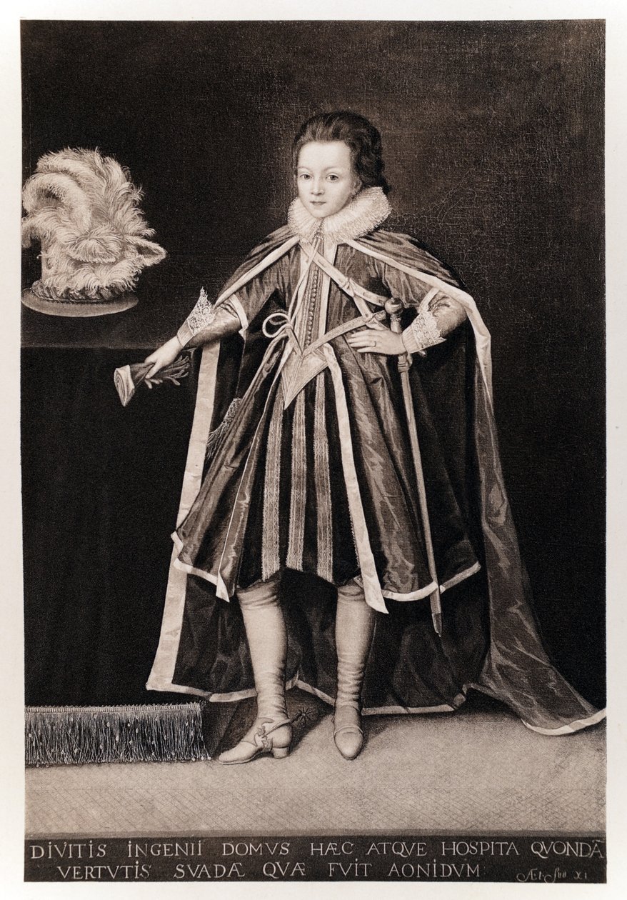 Henry, Prince of Wales, fra James I og VI, trykt af Manzi Joyant & Co. Paris, 1904 (collotype) af English School