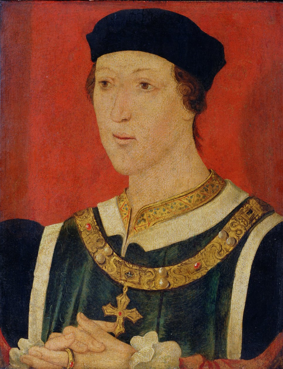 Henrik VI (1421-71) ca. 1535 (olie på panel) af English School
