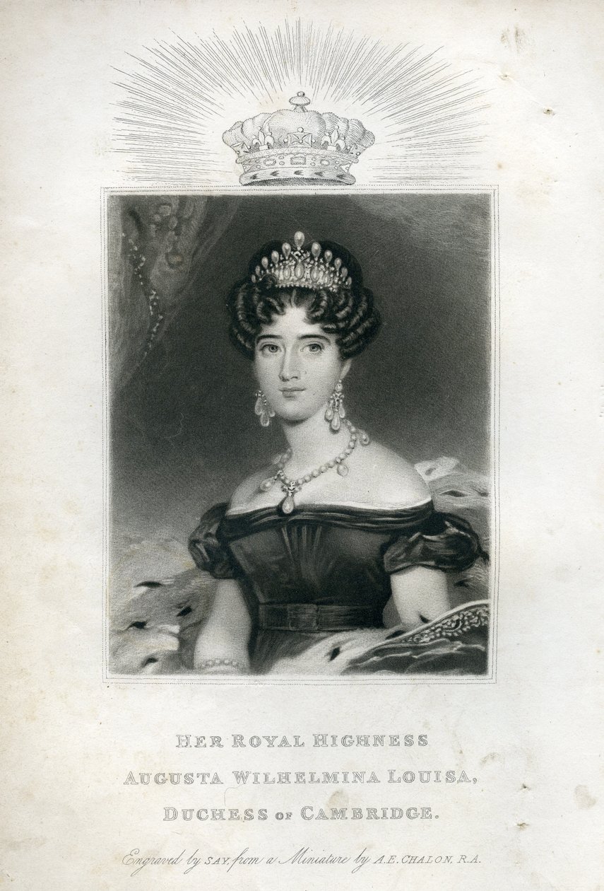 Hendes Kongelige Højhed Augusta Wilhelmina Louisa, hertuginde af Cambridge, 1830 af English School