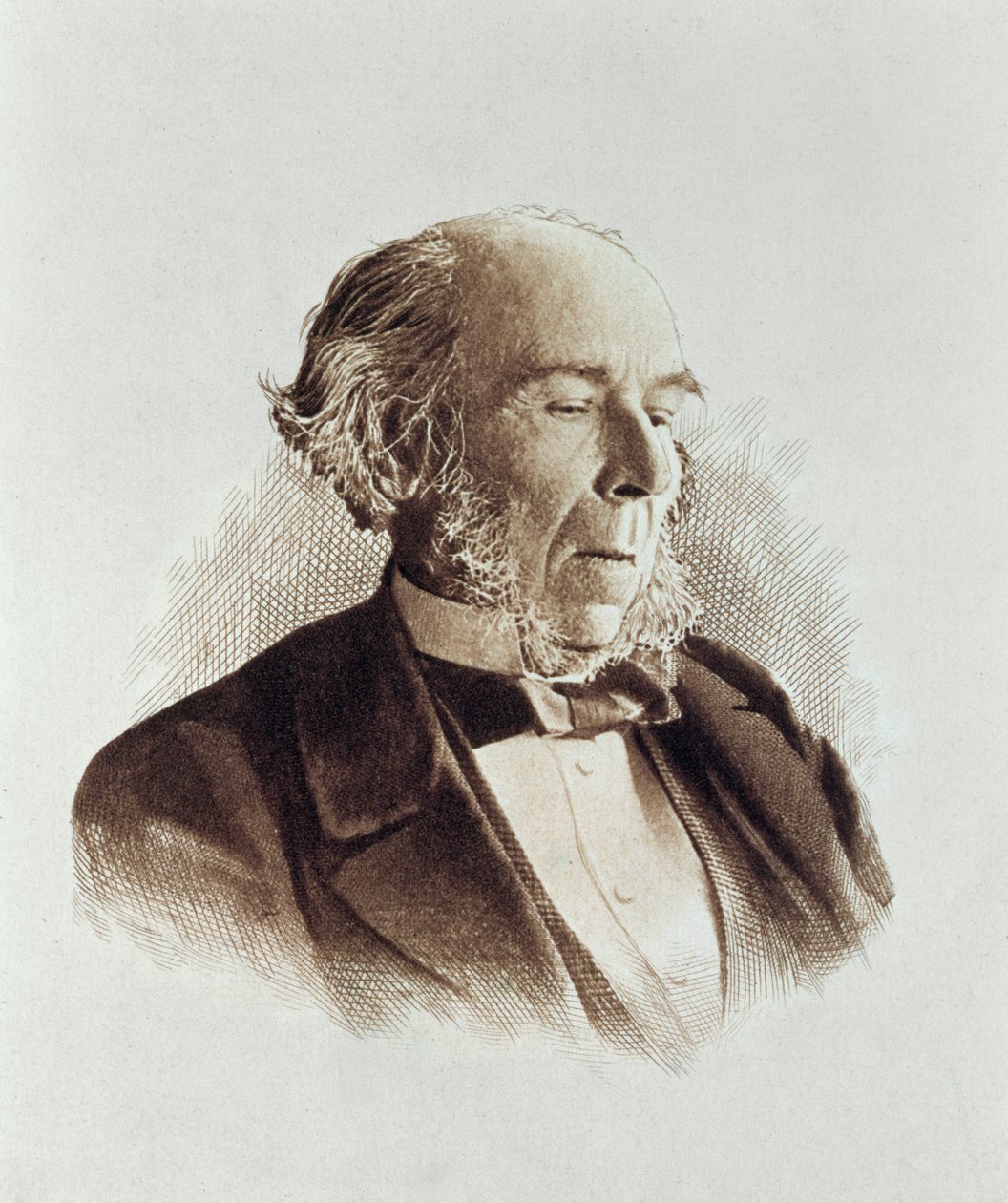 Herbert Spencer (1820-1903) (tryk) af English School