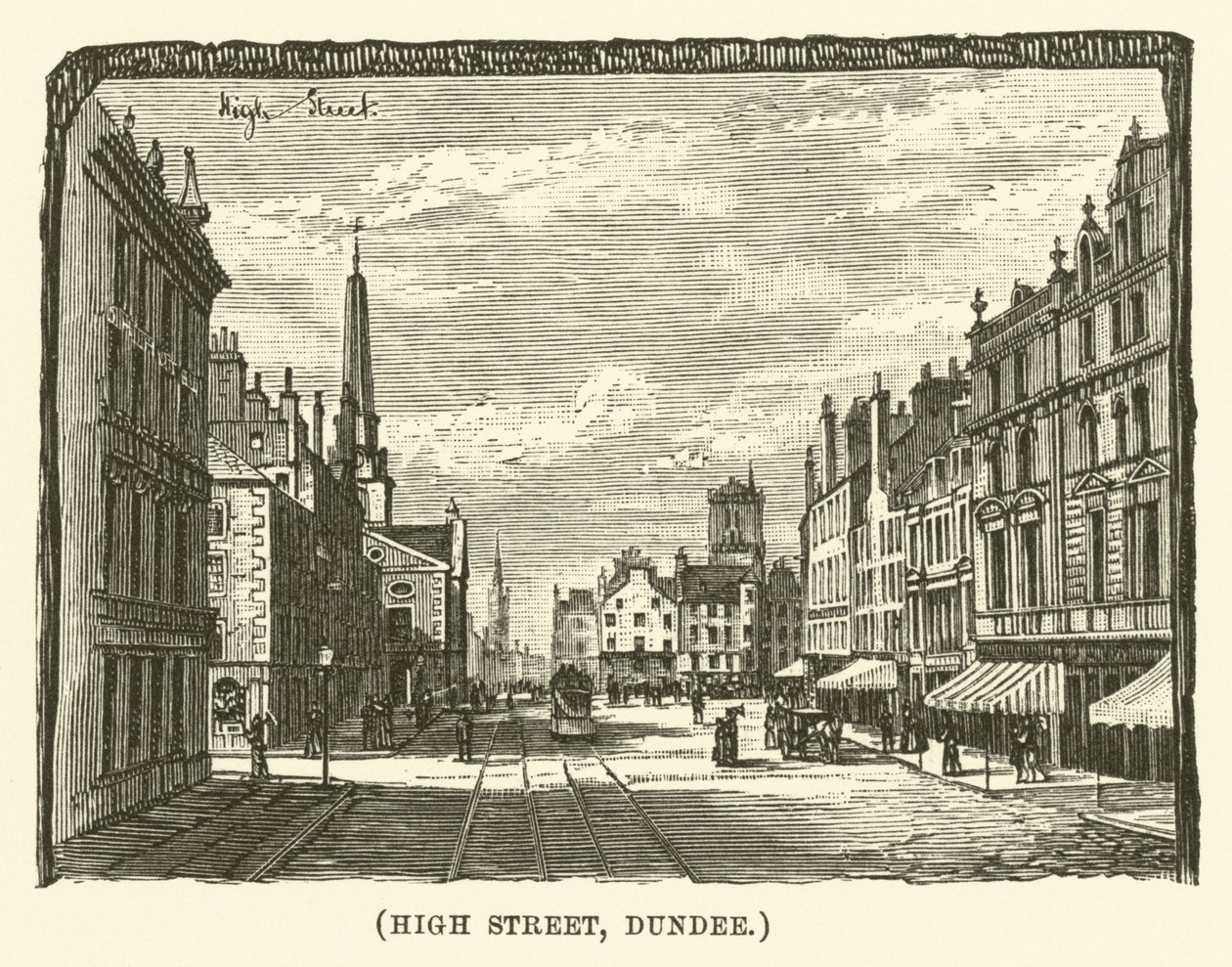 High Street, Dundee (gravering) af English School