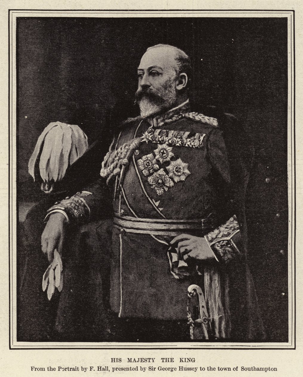 Hans Majestæt Kongen (gravering) af English School
