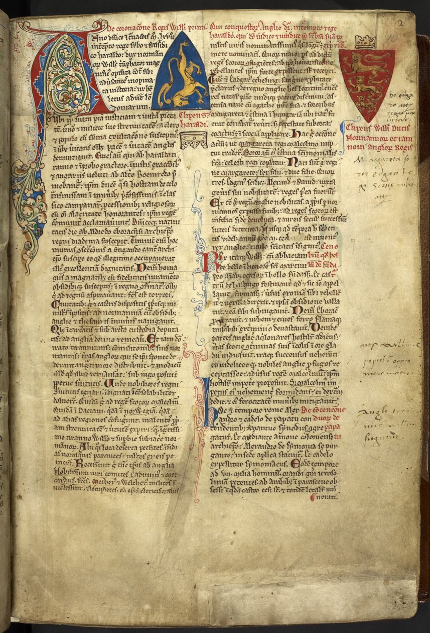 Englændernes historie. Matthew Paris. England (St Albans) af English School