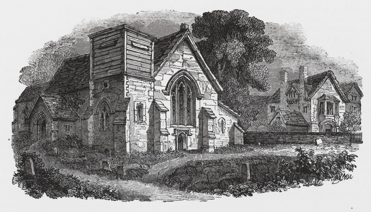 Hogston Church (gravering) af English School