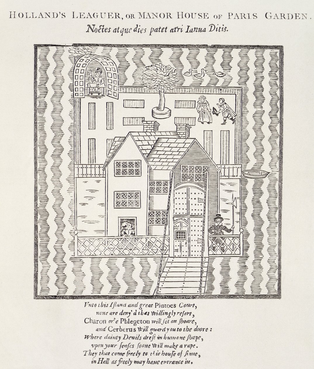 Hollands Leaguer, eller Manor House, i Paris Garden, Southwark, London af English School
