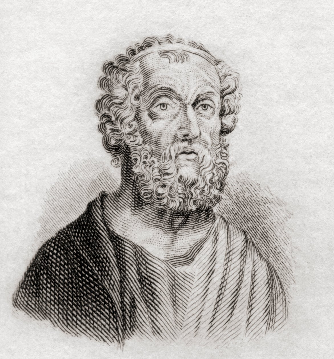 Homer, 1825 af English School