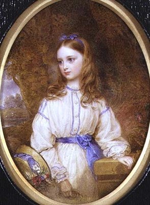 Hon. Georgina Byng (miniature) af English School
