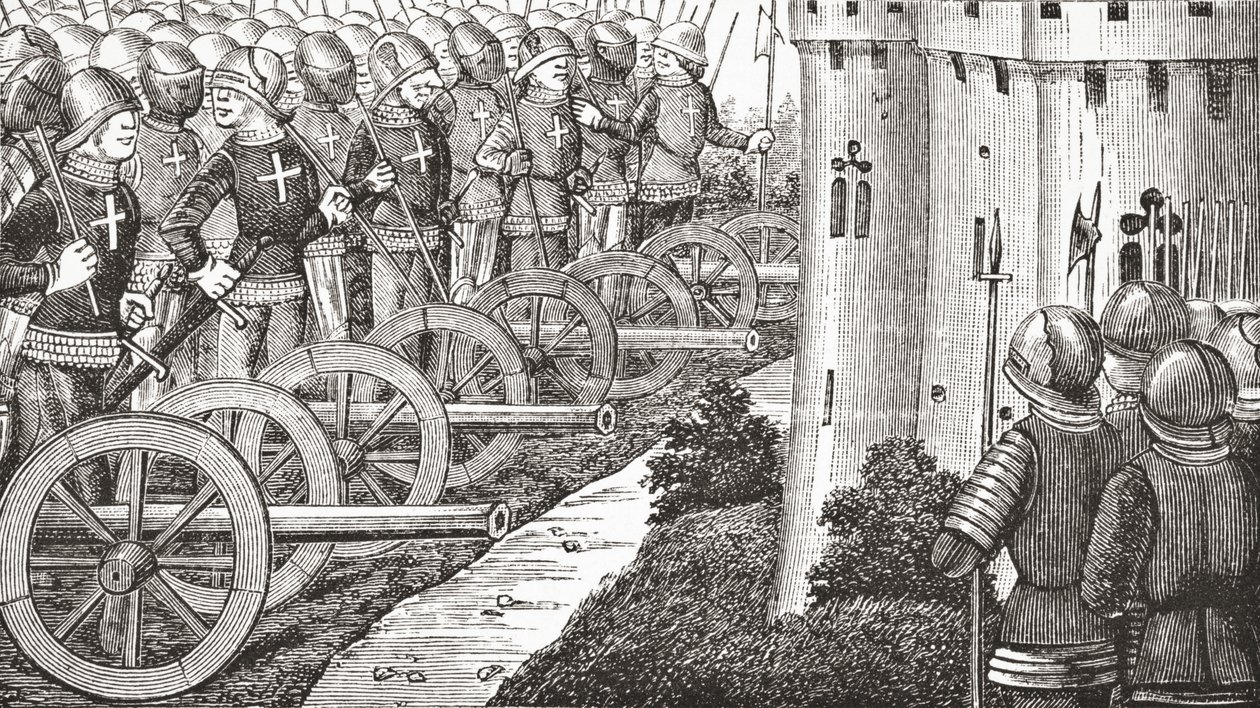 Hvordan Comte de Foix tog stærke steder i Guienne, 1878 af English School