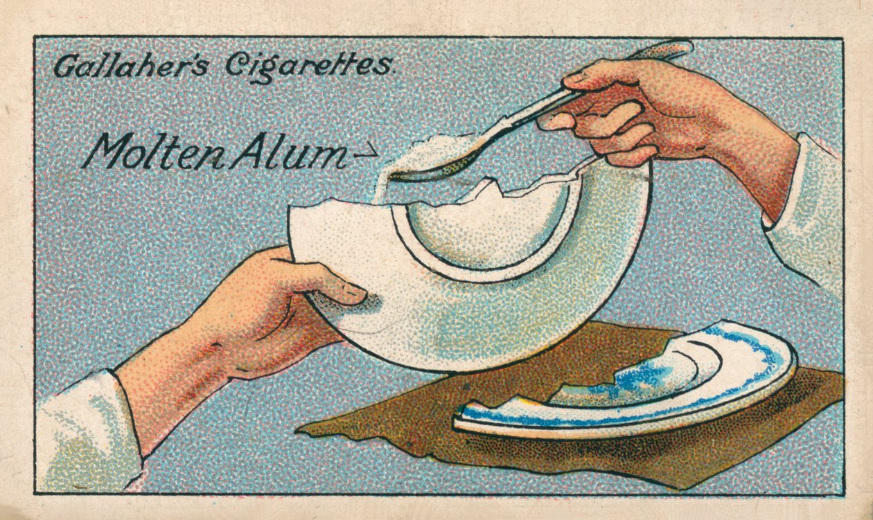 Hvordan man reparerer ødelagt porcelæn (chromolitho) af English School