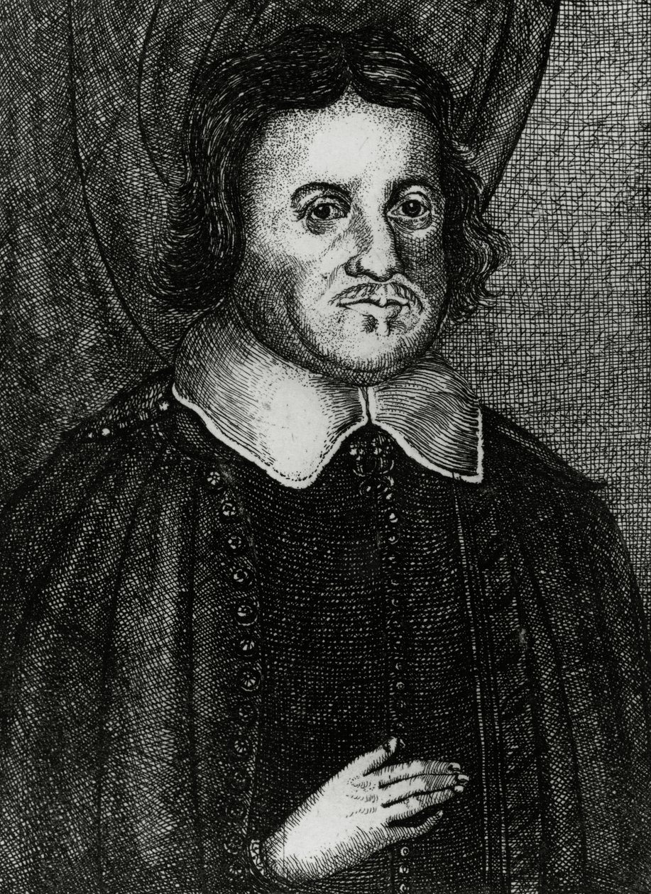 Hugh Peters, trykt af Peter Cole, ca.1655 af English School