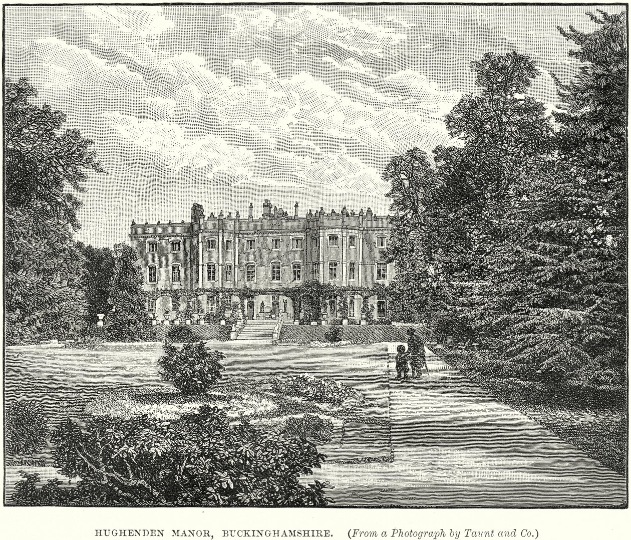 Hughenden Manor, Buckinghamshire (kobberstik) af English School
