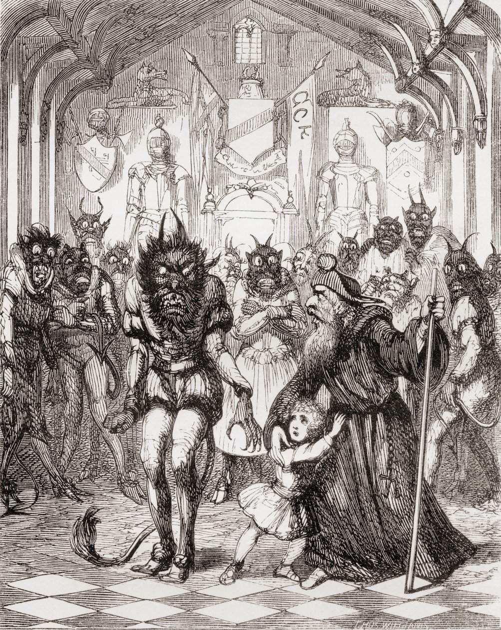 Illustration efter George Cruikshank til digtet 