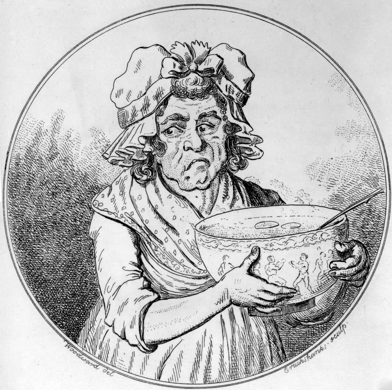 Illustration af George Moutard Woodward, indgraveret af Isaak Cruickshank, udgivet af Allen&West, 1796 af English School