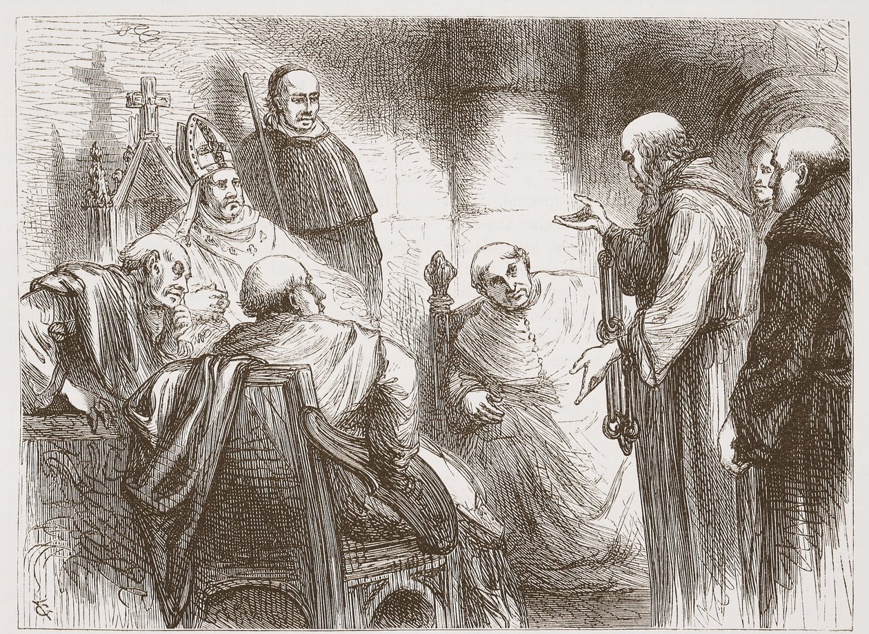 Illustration fra The History of Protestantism af James Aitken Wylie (1808-1890), pub. 1878 af English School