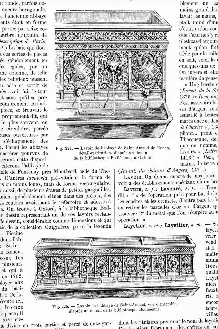 Illustrationer af en Lavoir, 1887 af English School