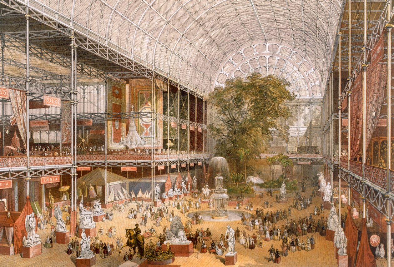 Interiør af den internationale udstilling i 1862 af English School