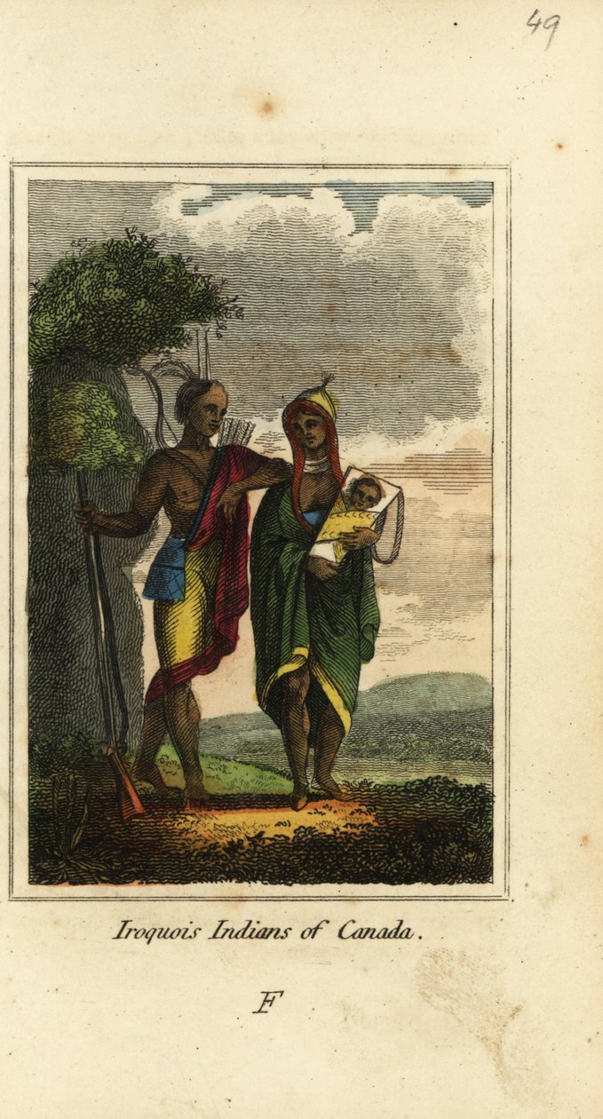 Iroquois-indianere i Canada af English School