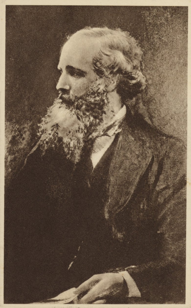 James Clerk Maxwell (1831-1879), skotsk teoretisk fysiker (litografi) af English School